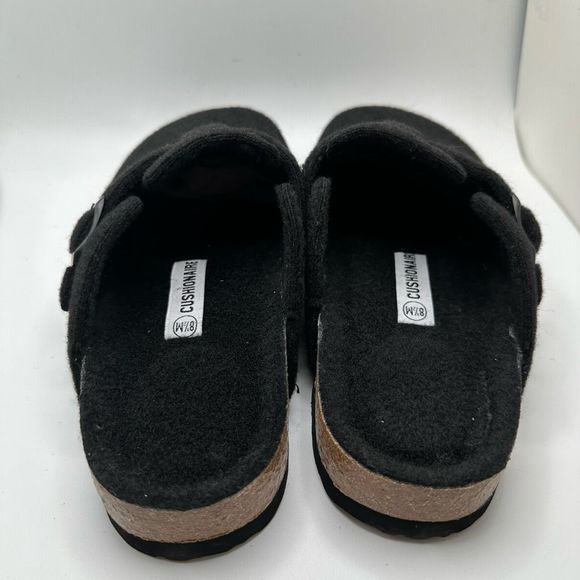 CUSHIONAIRE Womens Clog 8.5 BLACK WOOL - Picture 4 of 7